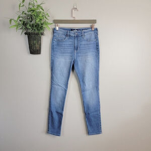 Hollister 7 High Rise Super Skinny Light Wash Jegging Jean Legging Stretch Jeans